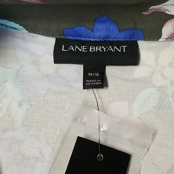 Lane Bryant Floral Utility Jacket - Picture 9 of 13